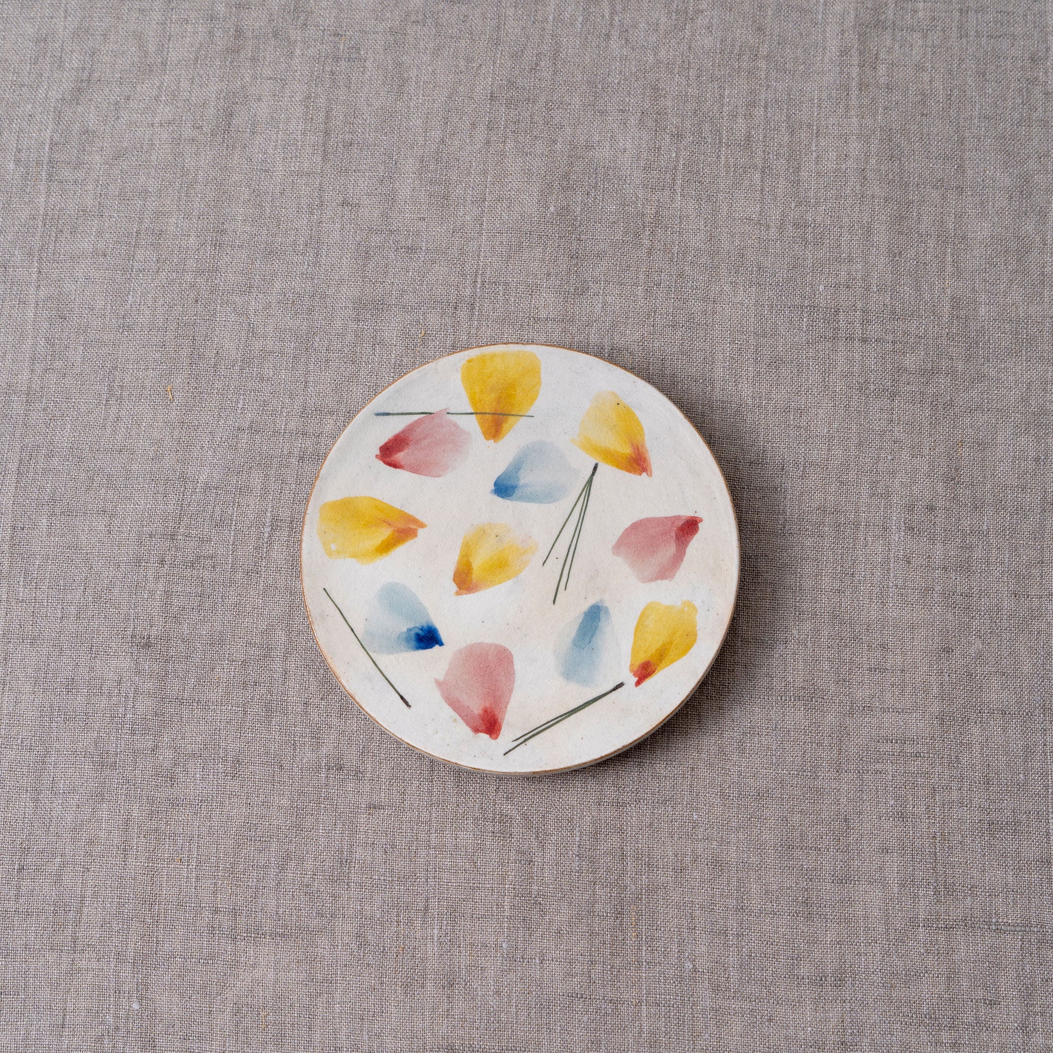 4.75" Plant Painting Round Plate - Image 4