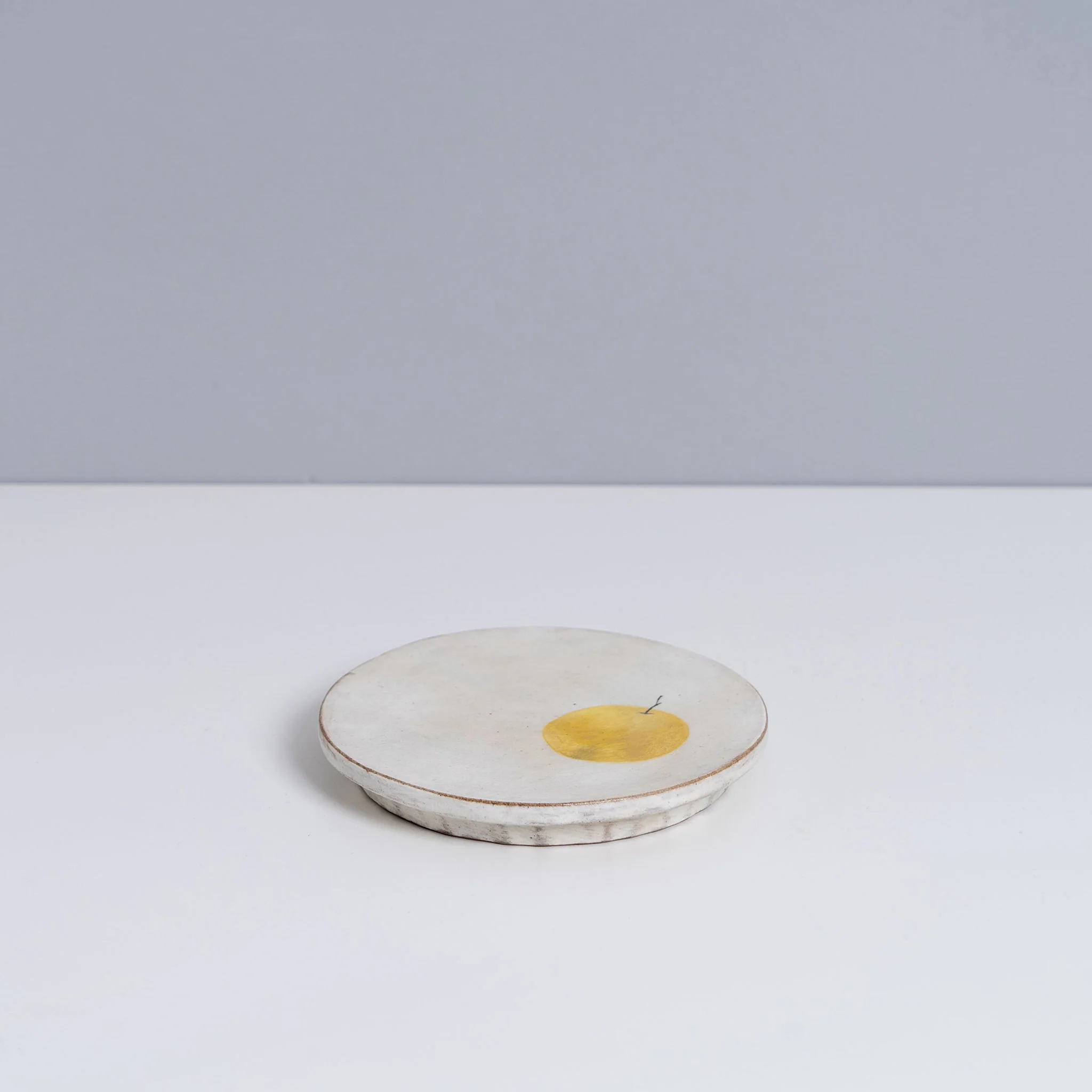4.75" Yellow Apple Round Plate - Image 4